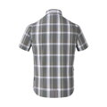 Camicia Transit Check SS grigio-marrone