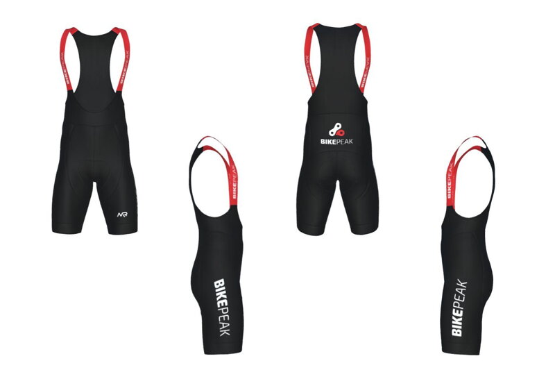 MILREMO Pantaloni CRITERIUM con bretelle, forma a L, 45mm, inserto PRO