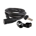 LONGUS Lucchetto KLASIK 10/1800mm a spirale + supporto nero 