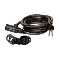 LONGUS Lucchetto KLASIK 10/1800mm a spirale + supporto nero 