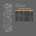 Testata LONGUS AL A-H 28.6 cartuccia nera