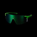HQBC Occhiali QP-RIDE verde riflettente 