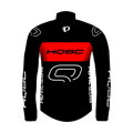 HQBC Giacca QPI TEAM 2021 antivento nero/rosso 