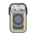 MAGICSHINE Luce SEEMEE 100AD RADAR posteriore 7f USB nera 