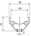 MACH1 Cerchio CROSS-R 23 27.5 32D nero 