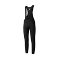 SHIMANO Pantaloni ELEMENT CYC con bretelle lunghi con fondello neri 