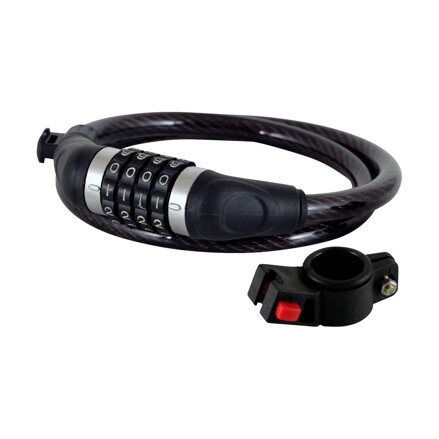 Serratura a codice LONGUS CODE 12/950mm + supporto nero
