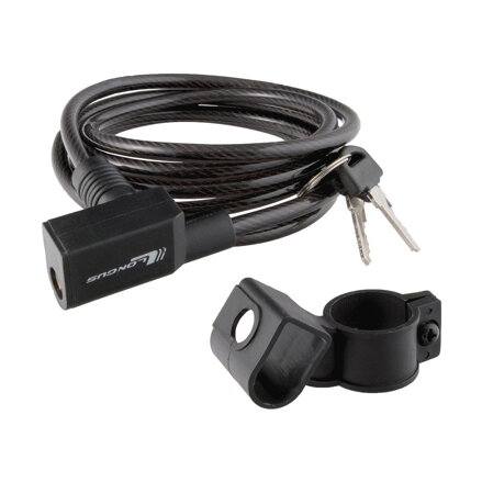 Lucchetto LONGUS SE 6/1200mm spirale + supporto nero