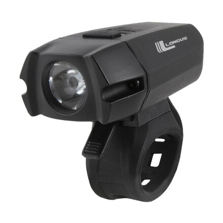 LONGUS Luce XPG 400 frontale LED/6f USB, 400lm, nero