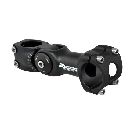 Stelo LONGUS SETUP regolabile 28.6/31.8 0-60°, nero