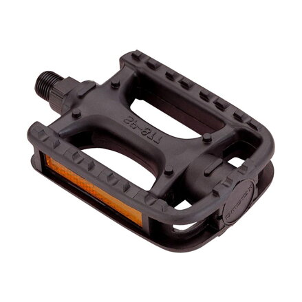 Pedali LONGUS MTB plastica PP neri, sfera