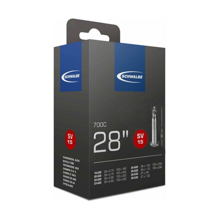 Camera d'aria SCHWALBE SV15 700x18/28C FV 50mm (18/28-622) 105g