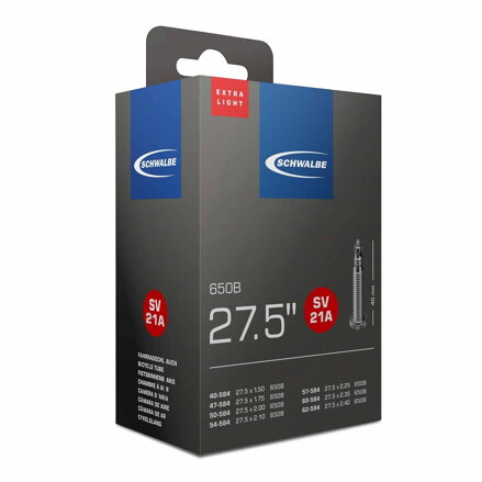 Tubo SCHWALBE SV21A 27.5x1.50/2.40 FV 40mm (40/62-584) 135g exlight