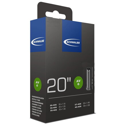SCHWALBE Camera d'aria AV6 20x1.1/1.50 AV 40mm (28/40-406) 95g