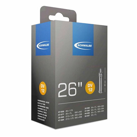 Camera d'aria SCHWALBE DV12 26 32/47-559/597 EK 40mm 140g