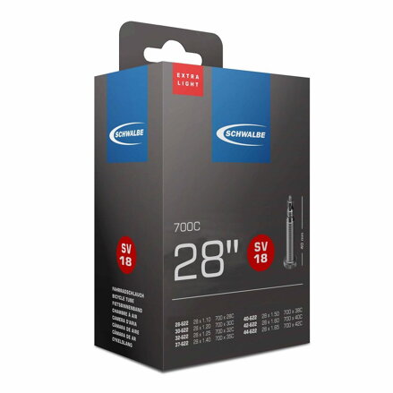 SCHWALBE Tubo SV18 700x28/42C FV 40mm (28/44-622) Extraleggero 105g