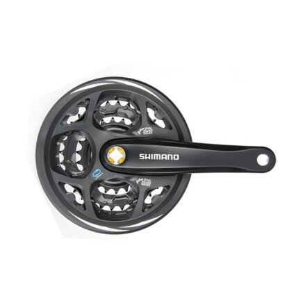 SHIMANO Medio Altus FC-M311 170mm 42/32/22z. 7/8-k. nero con coperchio quadrato