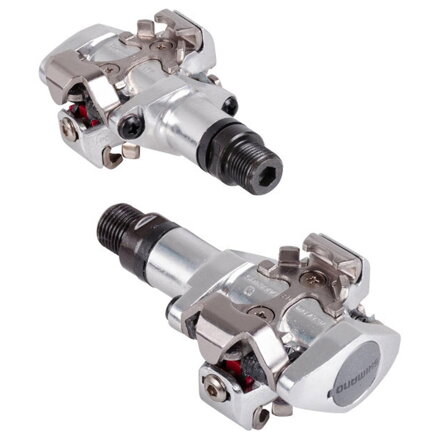 Pedali SHIMANO MTB PD-M505 SPD argento + scatola SM-SH51