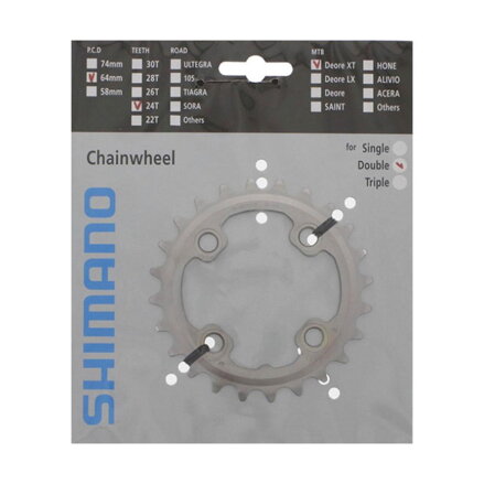 Cambio SHIMANO 24z. FC-M785XT argento. 64 mm