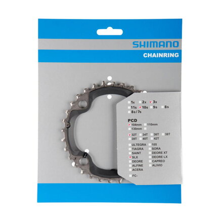 Cambio SHIMANO 32z. FC-M670SLX argento. 104 mm