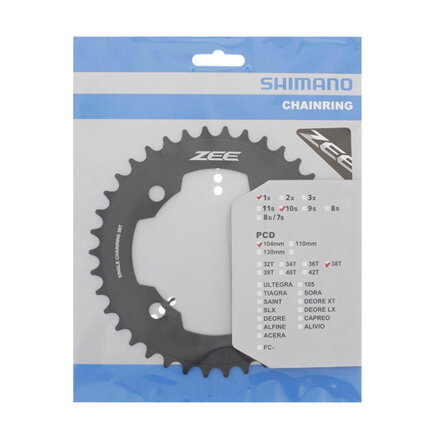 Cambio SHIMANO 38z. FC-M640 ZEE nero 104mm