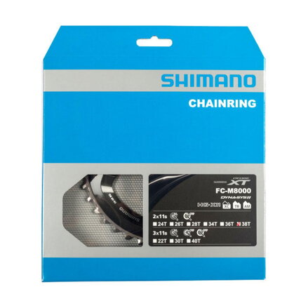Cambio SHIMANO 38z. FC-M8000XT38/28z. nero 96 mm