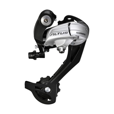Deragliatore SHIMANO Altus RD-M370 9 velocità. cinturino argento super lungo