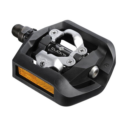 Pedali SHIMANO Trekking PD-T421 Click'R SPD neri con gabbia + telaio. SM-SH56