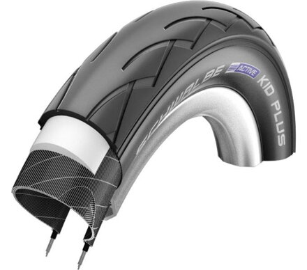 Copertone SCHWALBE KID PLUS (47-288) 14x1.75 Active 50EPI PunctureGuard 450g Nero