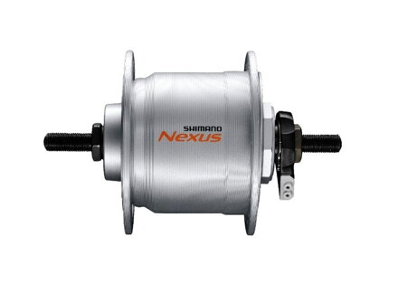 SHIMANO Mozzo con dinamo DH-C3000 6V/3W 36d. argento. per dadi + protezione da sovratensione SMDH10