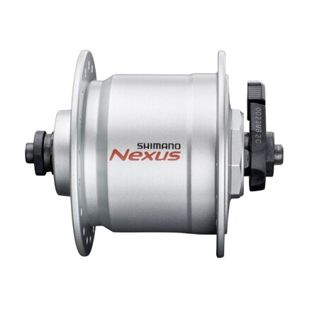 SHIMANO Mozzo con dinamo DH-C3000 6V/3W 36d. argento. su r.u.+protezione da sovratensione SMDH10