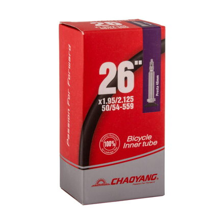 CHAOYANG Camera d'aria 26x1.95/2.125 FV48 (50/54-559)
