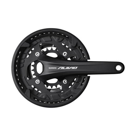 SHIMANO Centrale Alivio FC-T4060 175mm 44/32/22z. 9-k. nero con coperchio in due pezzi senza cuscinetto