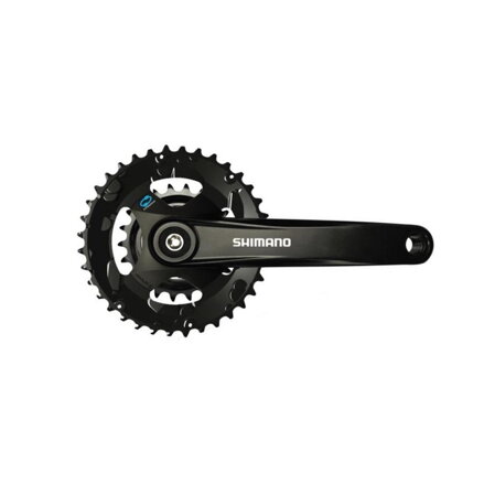SHIMANO Medio Altus FC-M315 175mm 36/22z. 7/8-k. nero senza copertura quadrata