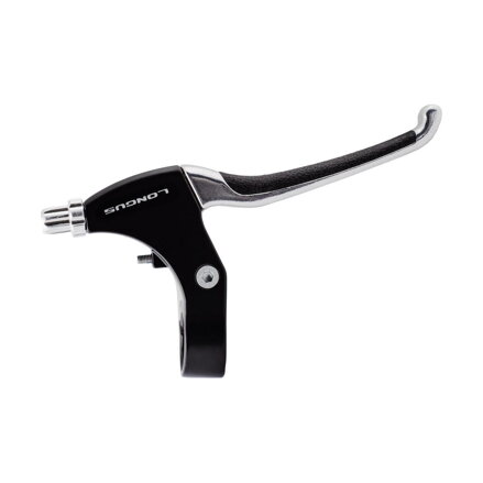 Coppia leve freno LONGUS AL RUBBER V-Brake 3 dita nere