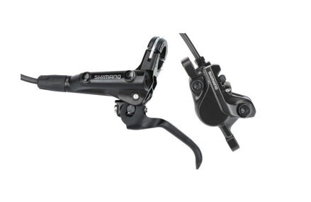 SHIMANO Freno idr. E-MT501 BL-MT501/BR-MT520 tubo posteriore nero Post Mount da 1700 mm + piastra. D03S
