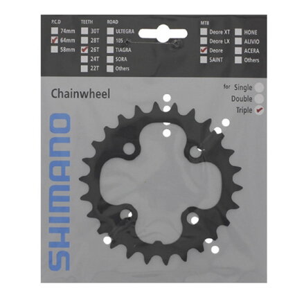 Cambio SHIMANO 26z. FC-M590/M4060 9 pz. 64 mm
