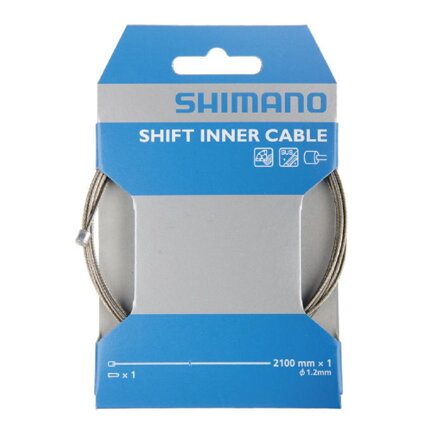 Cavo cambio SHIMANO 1.2x2100mm inossidabile + cappuccio terminale