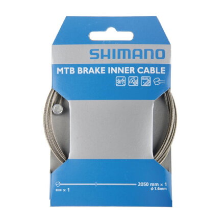 SHIMANO Cavo freno MTB 1.6x2050mm inossidabile confezionato