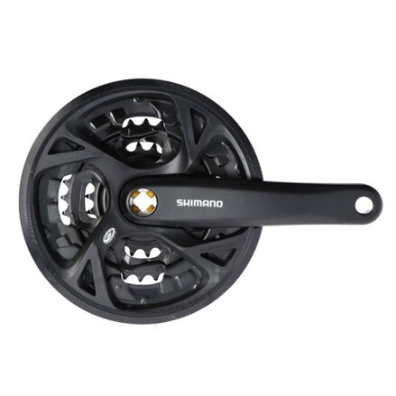 SHIMANO Centro Acera FC-M371 175mm 48/36/26z. 9-k. nero con coperchio quadrato