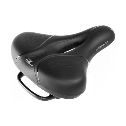 Sella LONGUS COMUT-E VXL memory foam nera con foro