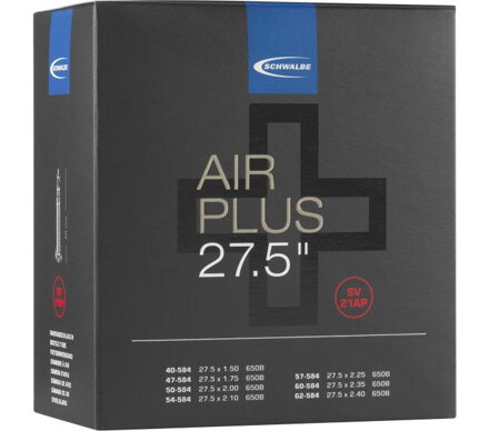 Tubo SCHWALBE AIR PLUS SV12AP 27.5x1.50/2.40 FV(40/62-584) 40mm 305g