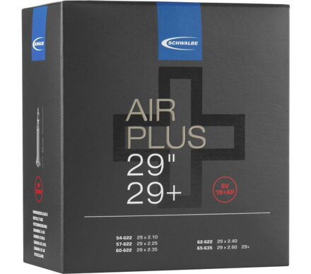 SCHWALBE Camera d'aria AIR PLUS SV19+AP 29x2.10/3.00 FV (54/65-622) 40mm 420g