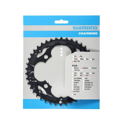 Cambio SHIMANO 42z. FC-M361 nero 104mm