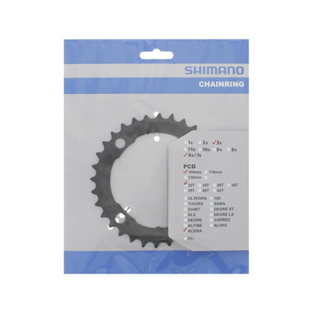 Convertitore SHIMANO 32z a FC-M361 nero 104mm