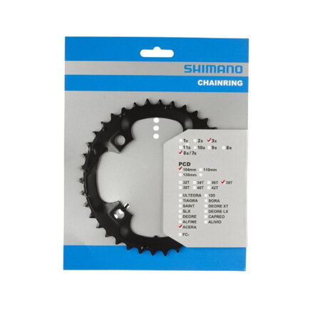 Cambio SHIMANO 38z. FC-M361 nero 104mm