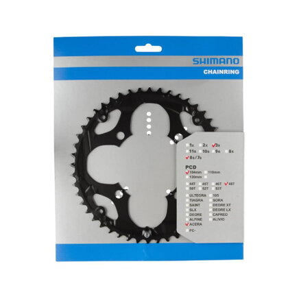 SHIMANO Comando cambio 48z.FC-M361 nero 104mm