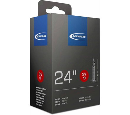 Camera d'aria SCHWALBE SV9 24 28/47-507/541 EK 40mm 130g