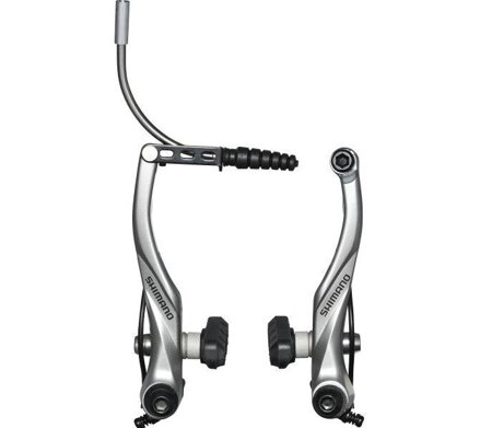 SHIMANO Freno Alivo V-brake BR-T4000 argento con tubo guida