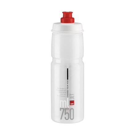 Bottiglia ELITE JET 750 logo rosso trasparente